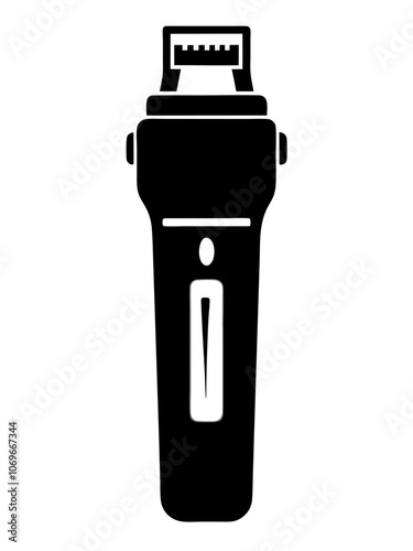 Electric shaver silhouette vector illustration 