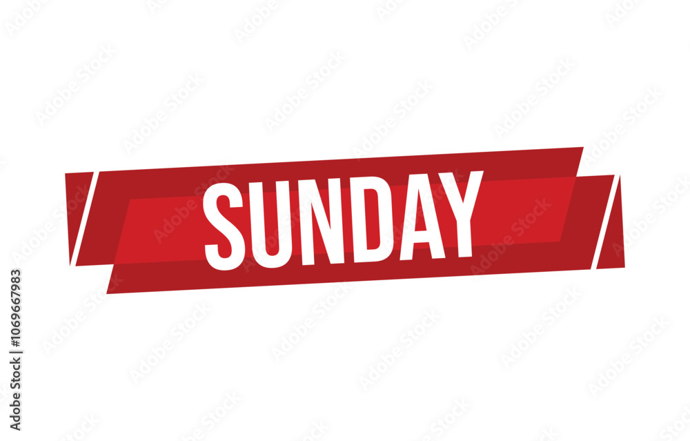 Sunday banner design. Sunday icon. Flat style vector illustration. Sunday banner design. Sunday icon. Flat style vector illustration.