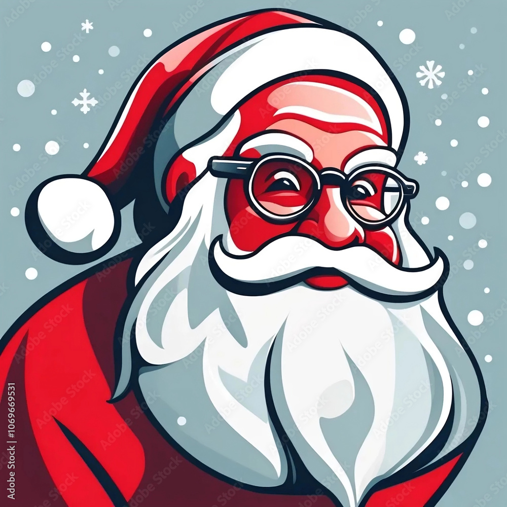 Santa Claus in the snow Santa Claus in the snow