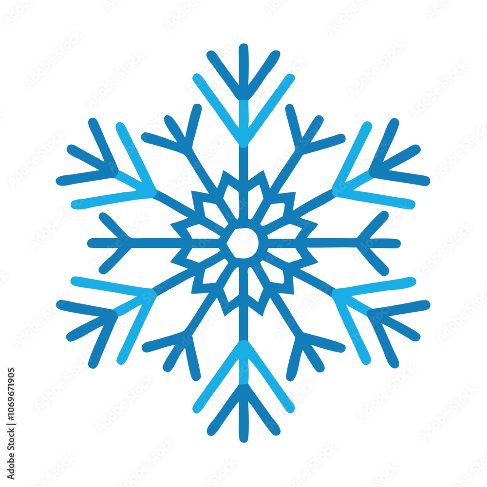 Blue Snowflake Icon with Geometric Design, Detailed blue snowflake icon featuring a geometric pattern, symbolizing winter, cold weather, ice, and festive decorations.
Blue Snowflake Icon with Geometric Design, Detailed blue snowflake icon featuring a geometric pattern, symbolizing winter, cold weather, ice, and festive decorations.