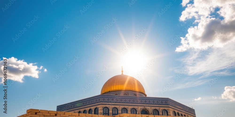 Sparkling Star of David in sky over Jerusalem, symbol of Jewish people, religious, heritage Sparkling Star of David in sky over Jerusalem, symbol of Jewish people, religious, heritage