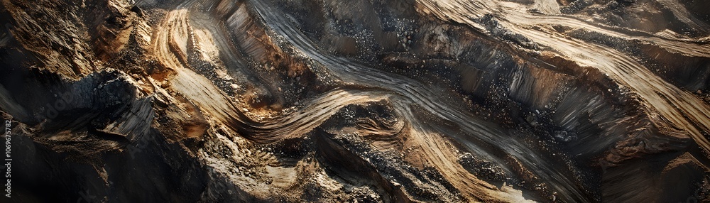 Aerial View of a Large Open-Pit Mine Aerial View of a Large Open-Pit Mine