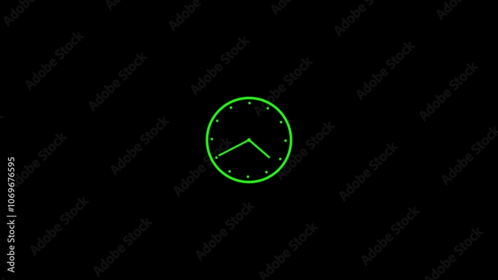 Clock icon illustration design template elegant style Clock icon illustration design template elegant style