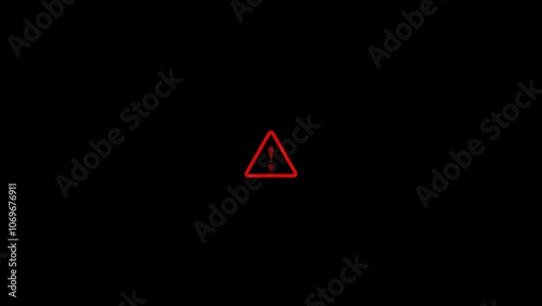 General Warning Attention Sign Alert to Various Safety Hazards. illustration