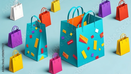 colorful shopping bags