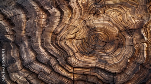 Wallpaper Mural The intricate texture of the wood accentuates the natural beauty and depth of the pattern. AI generated images Torontodigital.ca