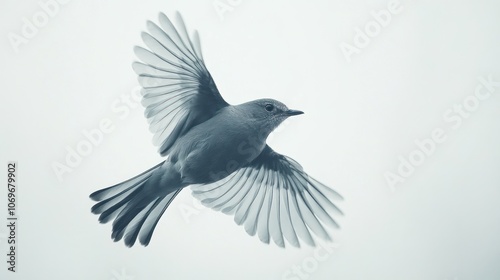 A Single Bird in Flight