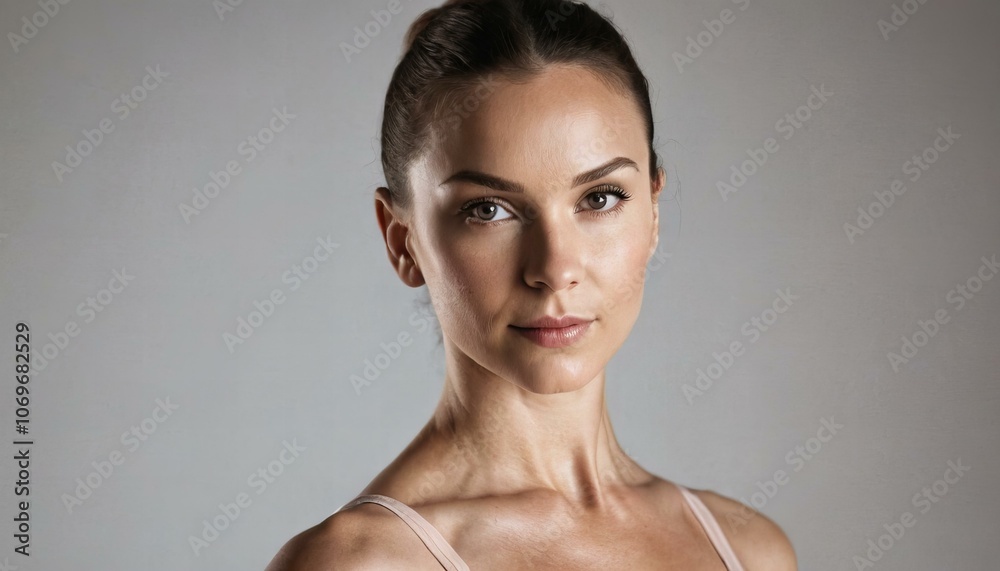 Elegant Woman wearing a ballet instructor's uniform. Elegant Woman wearing a ballet instructor's uniform.