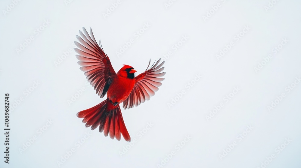Red Cardinal in Flight Red Cardinal in Flight