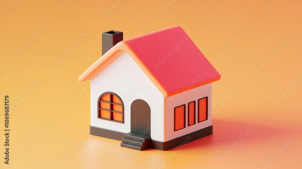 Simple house iconography represents the real estate industry. Simple house iconography represents the real estate industry.