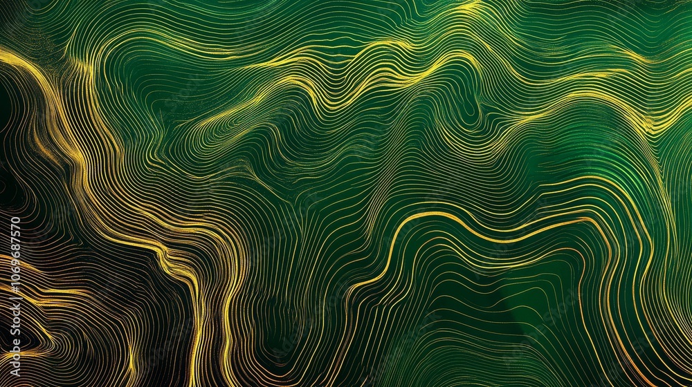 Geographic mountain contours illustrated through a striking vector format. Geographic mountain contours illustrated through a striking vector format.