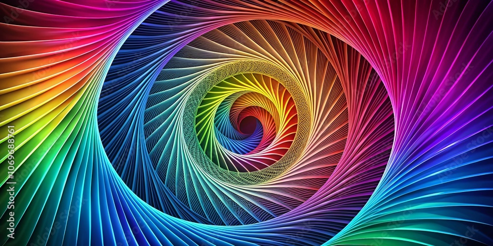 Fototapeta premium Abstract Spiral Art Design with Circular Lines for Logo or Icon Creation - Unique Background with Artistic Flair for Creative Projects and Branding Needs