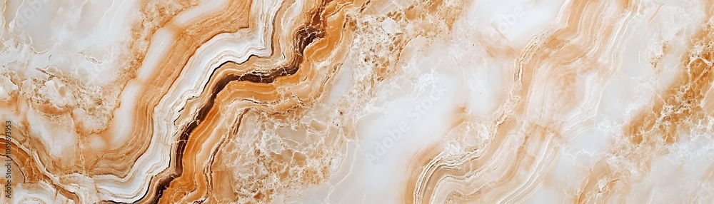 Swirling Pattern of Cream and Brown Onyx Stone Swirling Pattern of Cream and Brown Onyx Stone