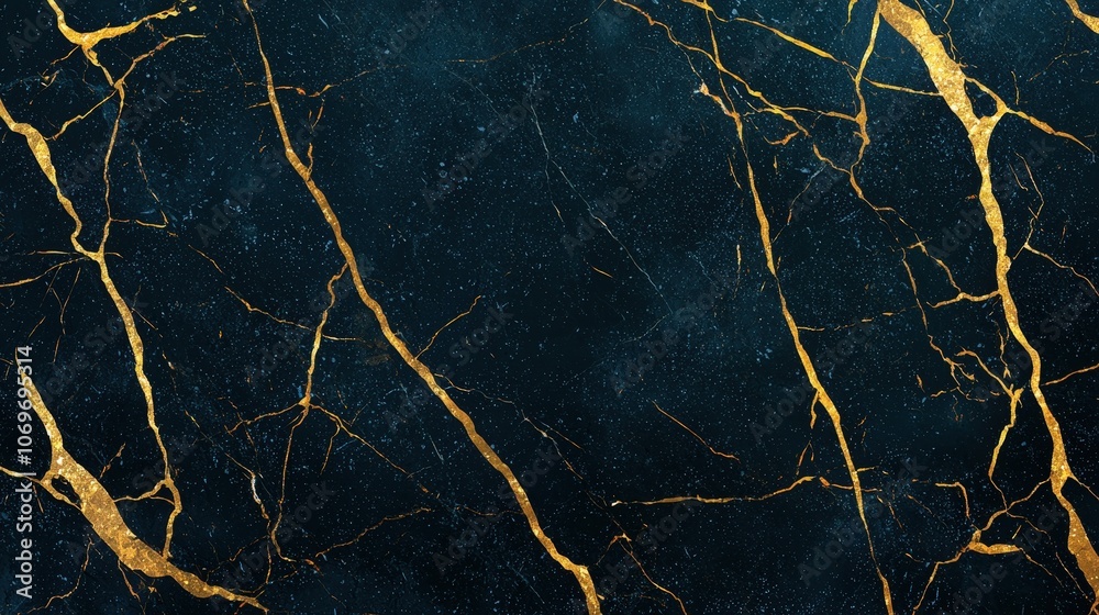 Dark Blue Marble Texture with Golden Veins Luxury Interior Design Background Dark Blue Marble Texture with Golden Veins Luxury Interior Design Background