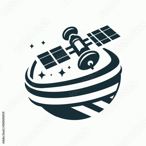 satelite logo illustration