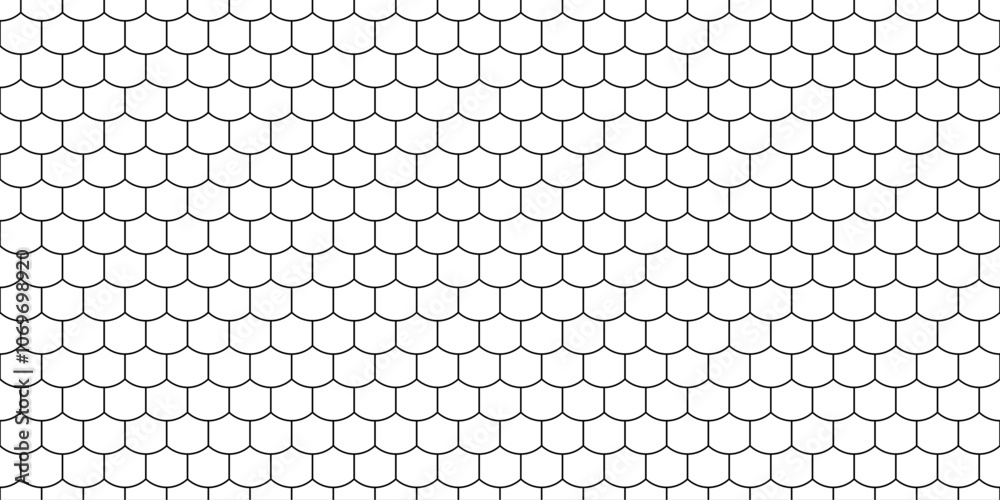Vector roof tiles pattern. Modern contemporary geometric shape design. Digital architectural material and texture resource.	