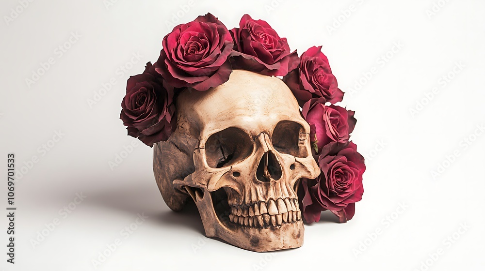 Skull with Roses Skull with Roses