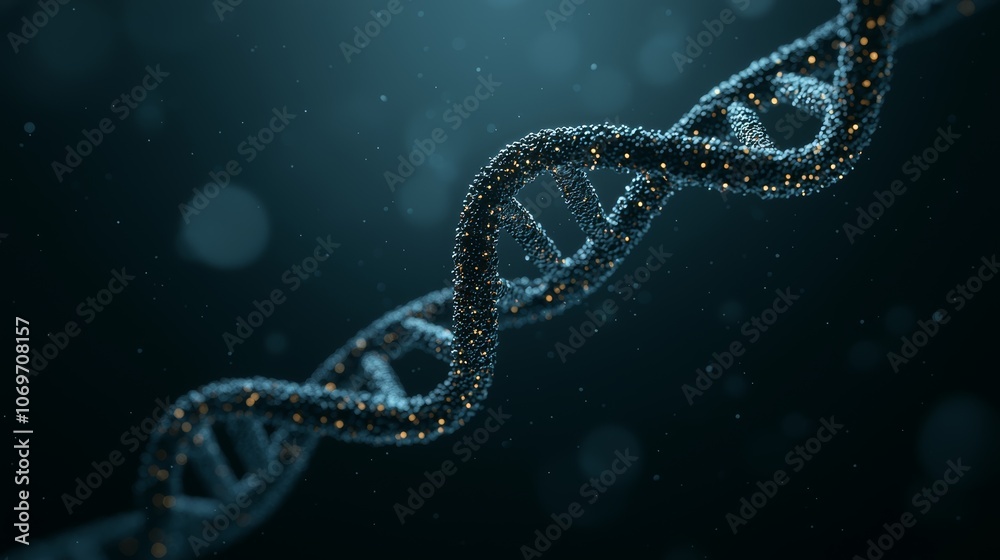 DNA Helix Visualization in a Surreal Design DNA Helix Visualization in a Surreal Design