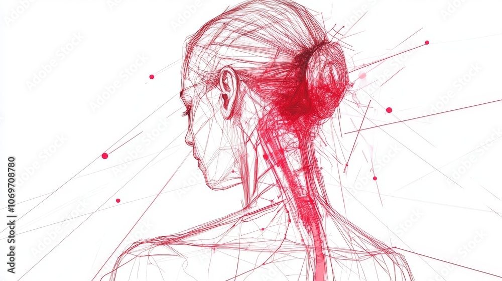 2410_035.medical pain reference drawings, feminine anatomical outlines, radiating red pain points, professional diagnostic sketches, minimal line art style, contemporary healthcare illustrations, 2410_035.medical pain reference drawings, feminine anatomical outlines, radiating red pain points, professional diagnostic sketches, minimal line art style, contemporary healthcare illustrations,