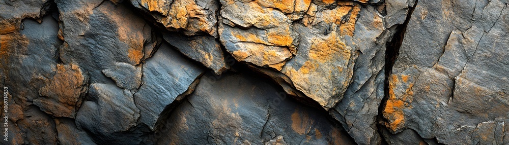 Close-up of Grey and Orange Rock Formations Close-up of Grey and Orange Rock Formations