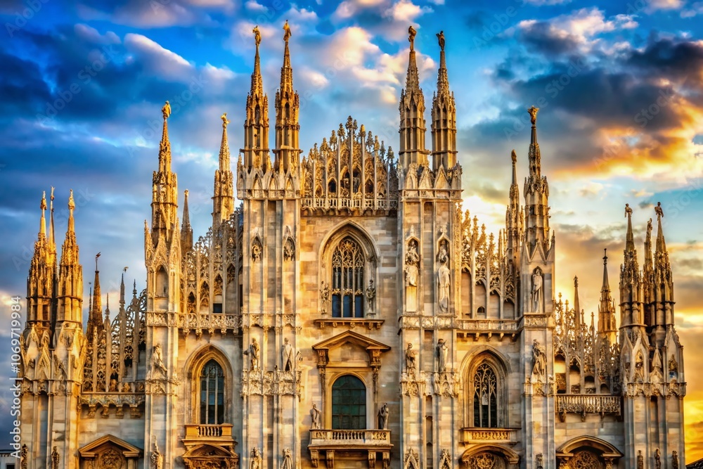 Captivating Macro Photography of the Duomo of Milan's Intricate Architectural Details and Stunning Facade Enhancements, Showcasing the Beauty of Gothic Artistry and Craftsmanship Captivating Macro Photography of the Duomo of Milan's Intricate Architectural Details and Stunning Facade Enhancements, Showcasing the Beauty of Gothic Artistry and Craftsmanship