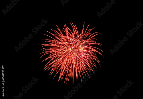Obraz na płótnie Coney Island Beach Fireworks w salonie