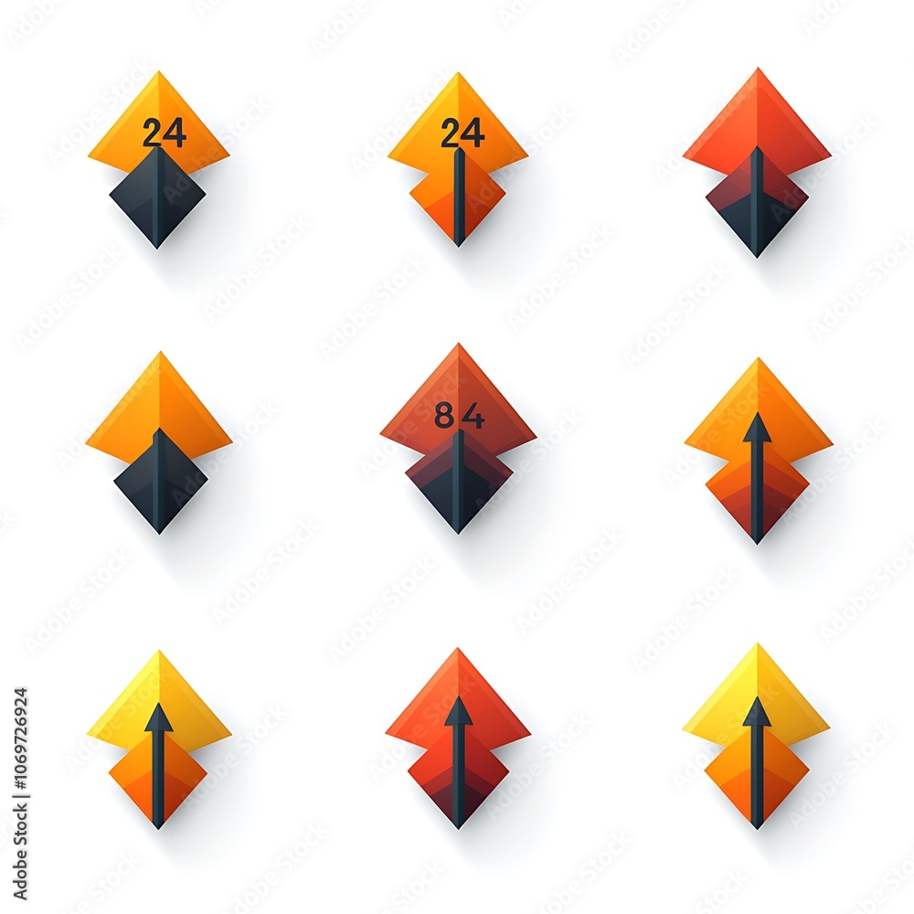 Functional degrees icons for modern interfaces Functional degrees icons for modern interfaces