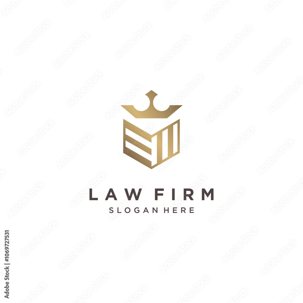 Law firm icon vector logo design with creative concept Premium Vector Law firm icon vector logo design with creative concept Premium Vector