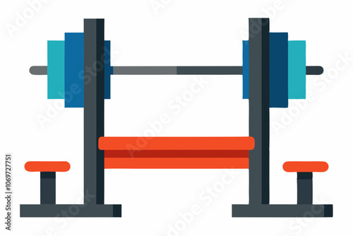 Fitness barbell sign icon vector illustration on white background