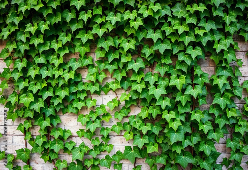 Ivy leaves climbing a wall. Ivy leaves climbing a wall.
