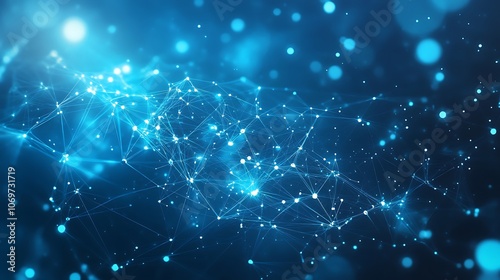 Abstract Blue Network