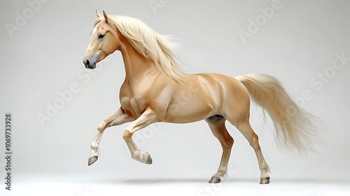 Palomino Horse Running