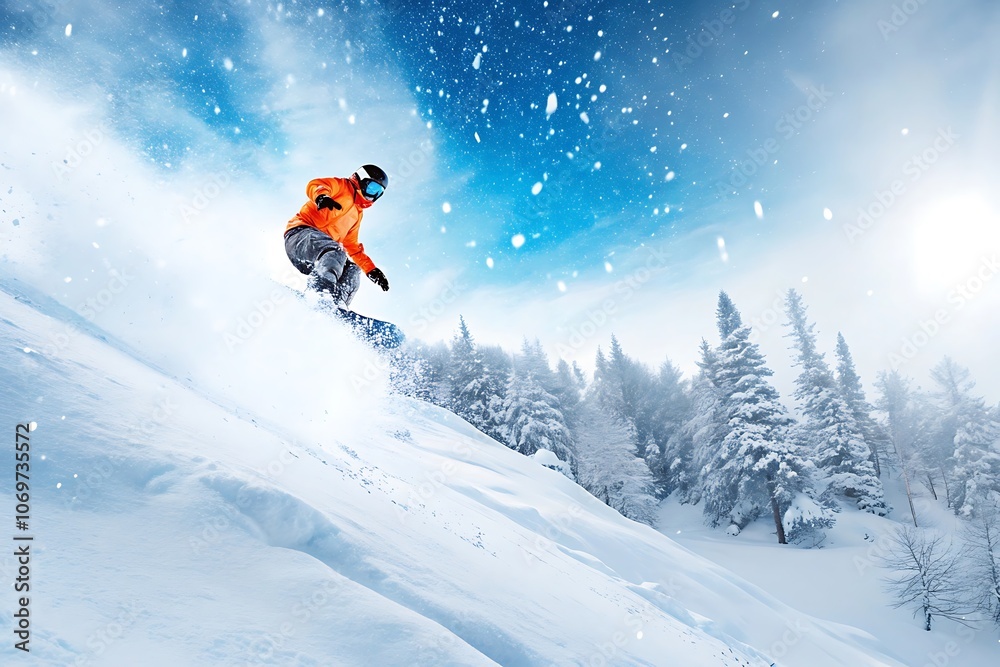 Skiing in mountains.AI GENERATED Skiing in mountains.AI GENERATED