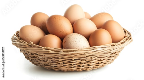 Basket of Fresh Eggs