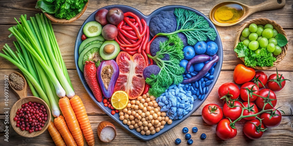 Detailed Food Photography Depicting a Blood System Diagram with Nutritional Elements, Featuring Colorful Ingredients and Infographics for Educational Purposes Detailed Food Photography Depicting a Blood System Diagram with Nutritional Elements, Featuring Colorful Ingredients and Infographics for Educational Purposes