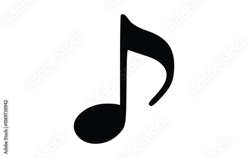 music icon. The symbol song icon for web site. vector Illustration.