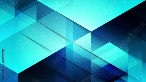 Abstract creative geometric shape with particle motion background. Video animation Ultra HD 4k footage.