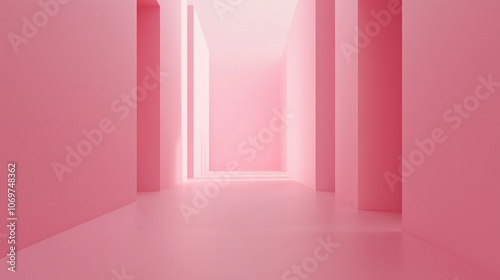 A minimalist pastel pink background