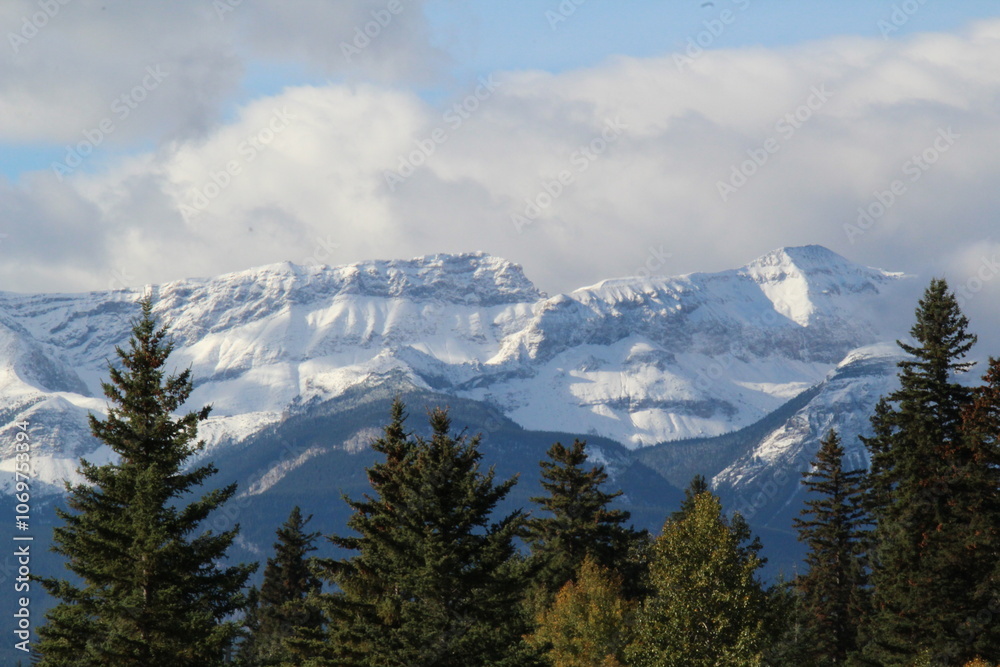 Snow On The Ridge, Jasper National Park, Alberta Snow On The Ridge, Jasper National Park, Alberta