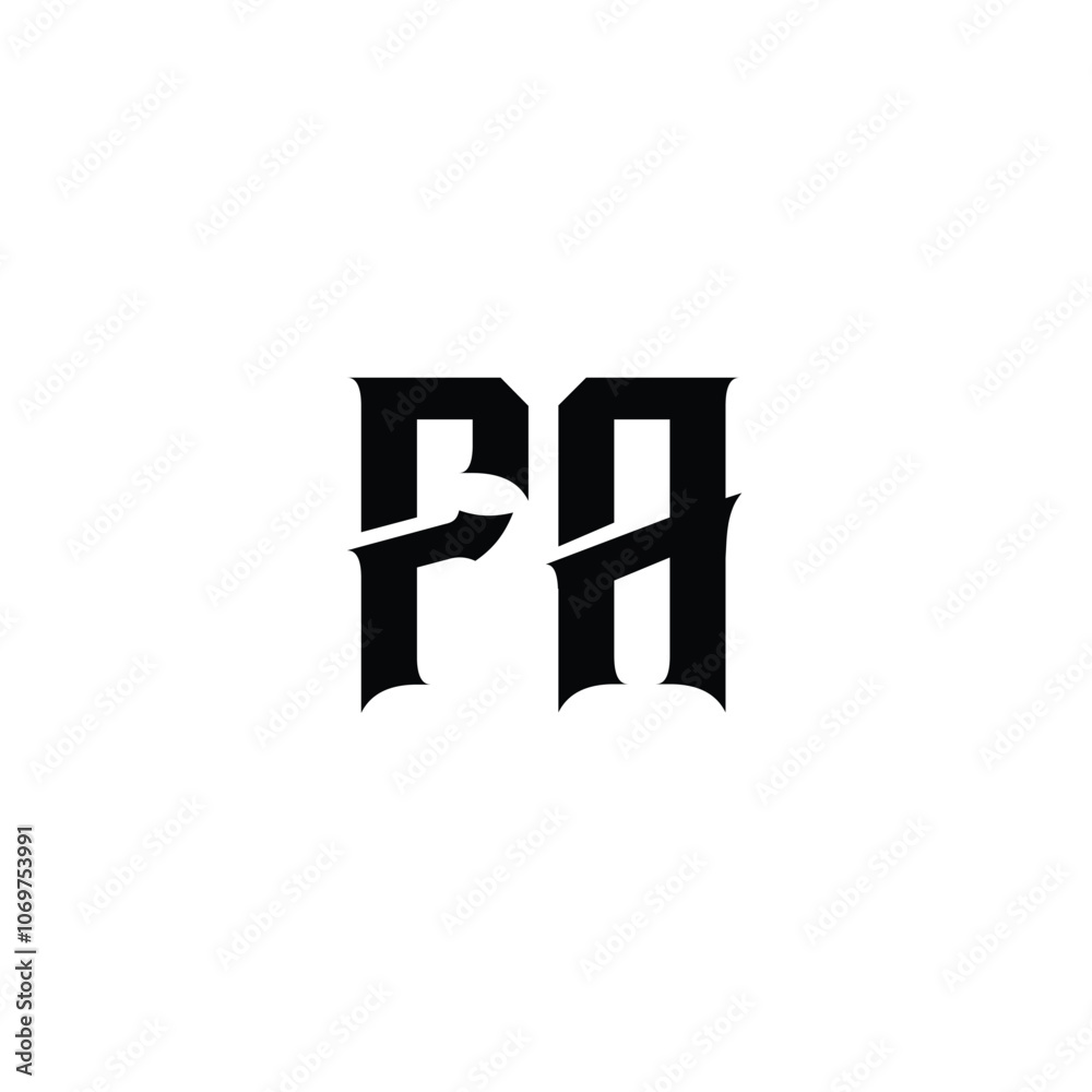 FA monogram logo design letter text name symbol monochrome logotype alphabet character simple logo FA monogram logo design letter text name symbol monochrome logotype alphabet character simple logo