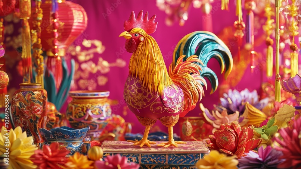 Chinese year of the rooster Chinese new year decorations Chinese year of the rooster Chinese new year decorations