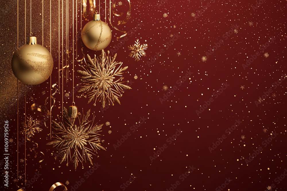 Luxurious card design in golden color, dark blue background, Christmas Luxurious card design in golden color, dark blue background, Christmas