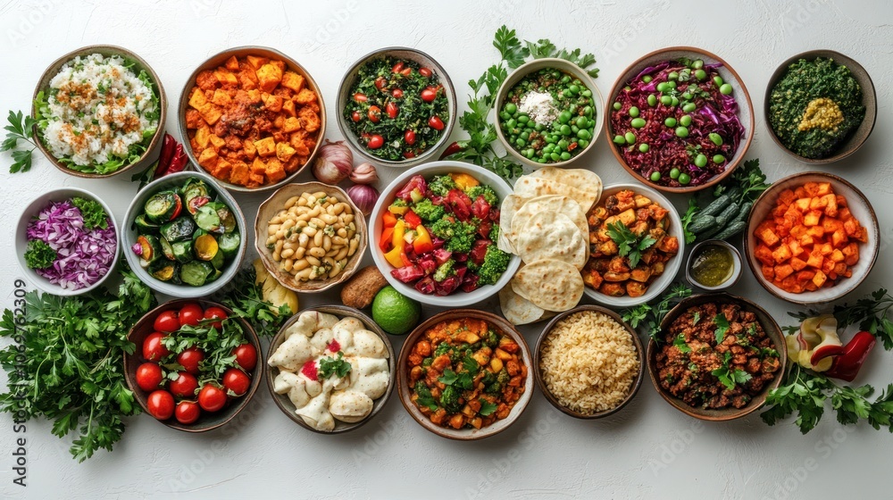 Variety of Delicious Dishes Variety of Delicious Dishes