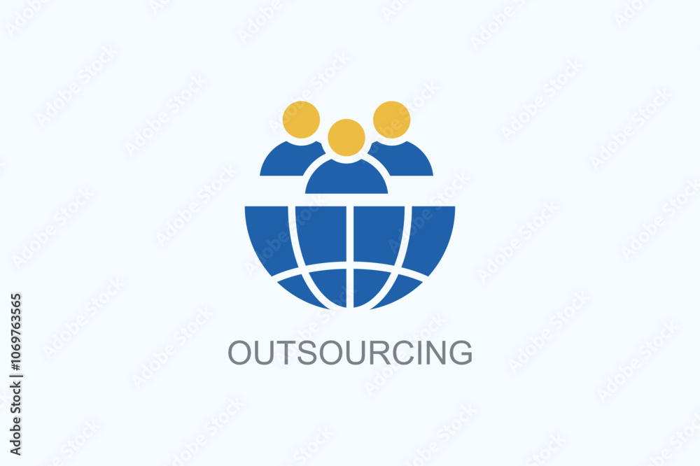 Outsourcing Vector Or Logo Sign Symbol Illustration Outsourcing Vector Or Logo Sign Symbol Illustration