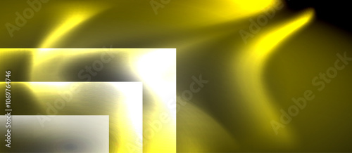 Dark neon colors with glass square shapes