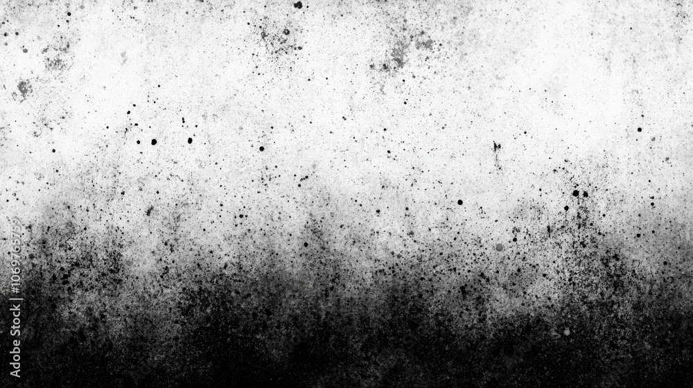 Obraz premium Black and white grunge texture background, monochrome abstract backdrop for design projects with depth visual interest