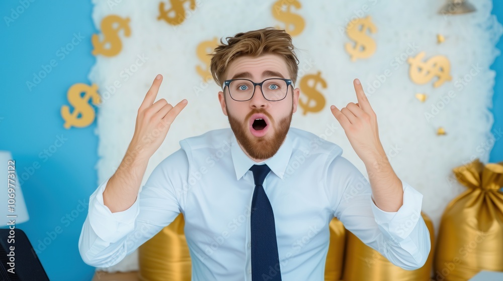 Dynamic Banker Celebrating Success Dynamic Banker Celebrating Success
