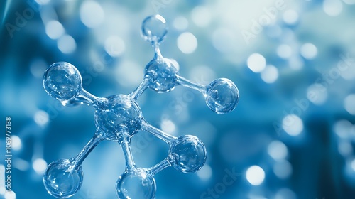 Abstract 3D Molecular Structure