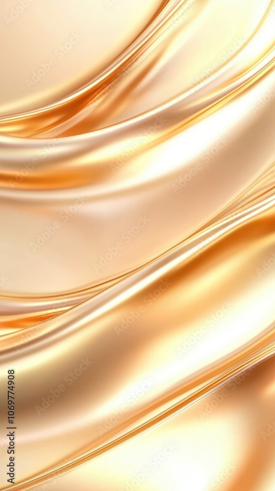 Fototapeta premium Golden Waves of Luxury