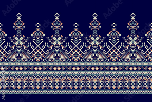 Geometric ethnic oriental pattern vector illustration	